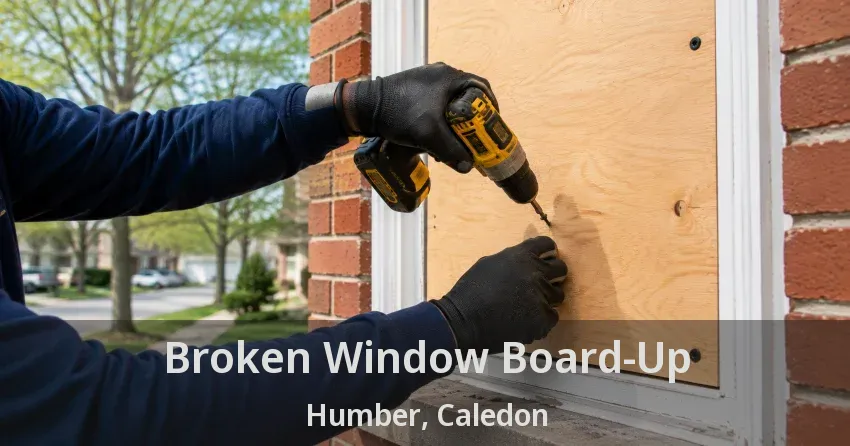 Broken Window Board-Up Humber, Caledon - ON