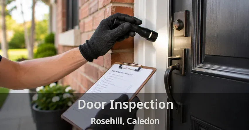 Door Inspection Rosehill, Caledon - ON