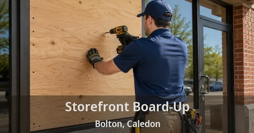 Storefront Board-Up Bolton, Caledon - ON