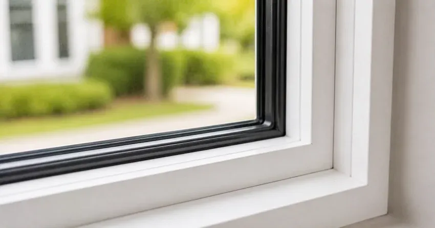 technician repairing window and door hardware in Terra Cotta, Caledon home