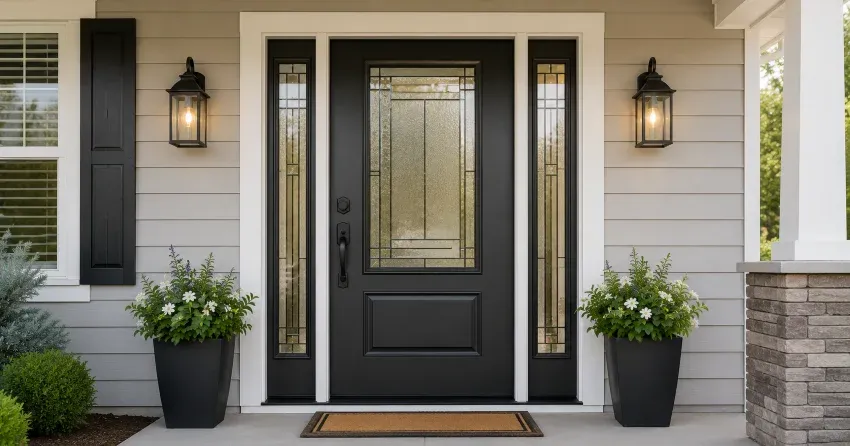 full door replacement installation in Claude, Caledon