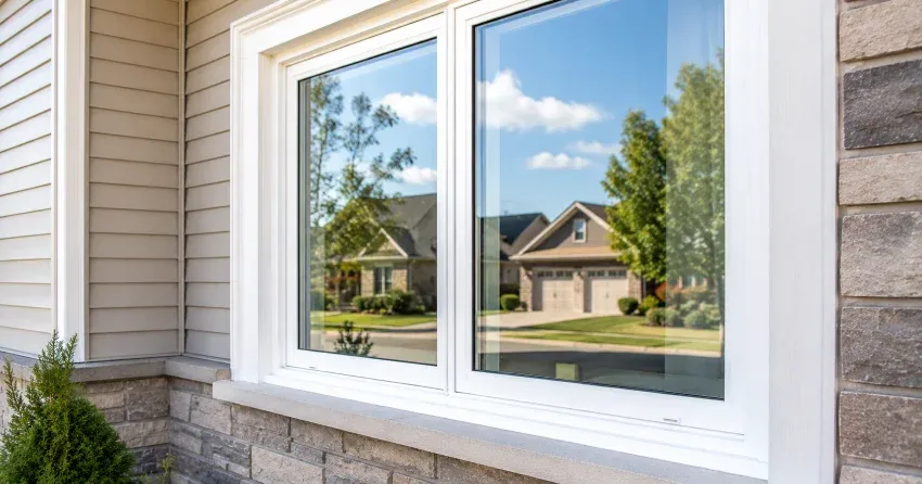 technician removing foggy insulated glass unit from window frame in Queensgate, Caledon